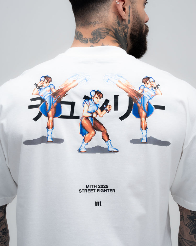 Camiseta Street Fighter Chun Li Off White