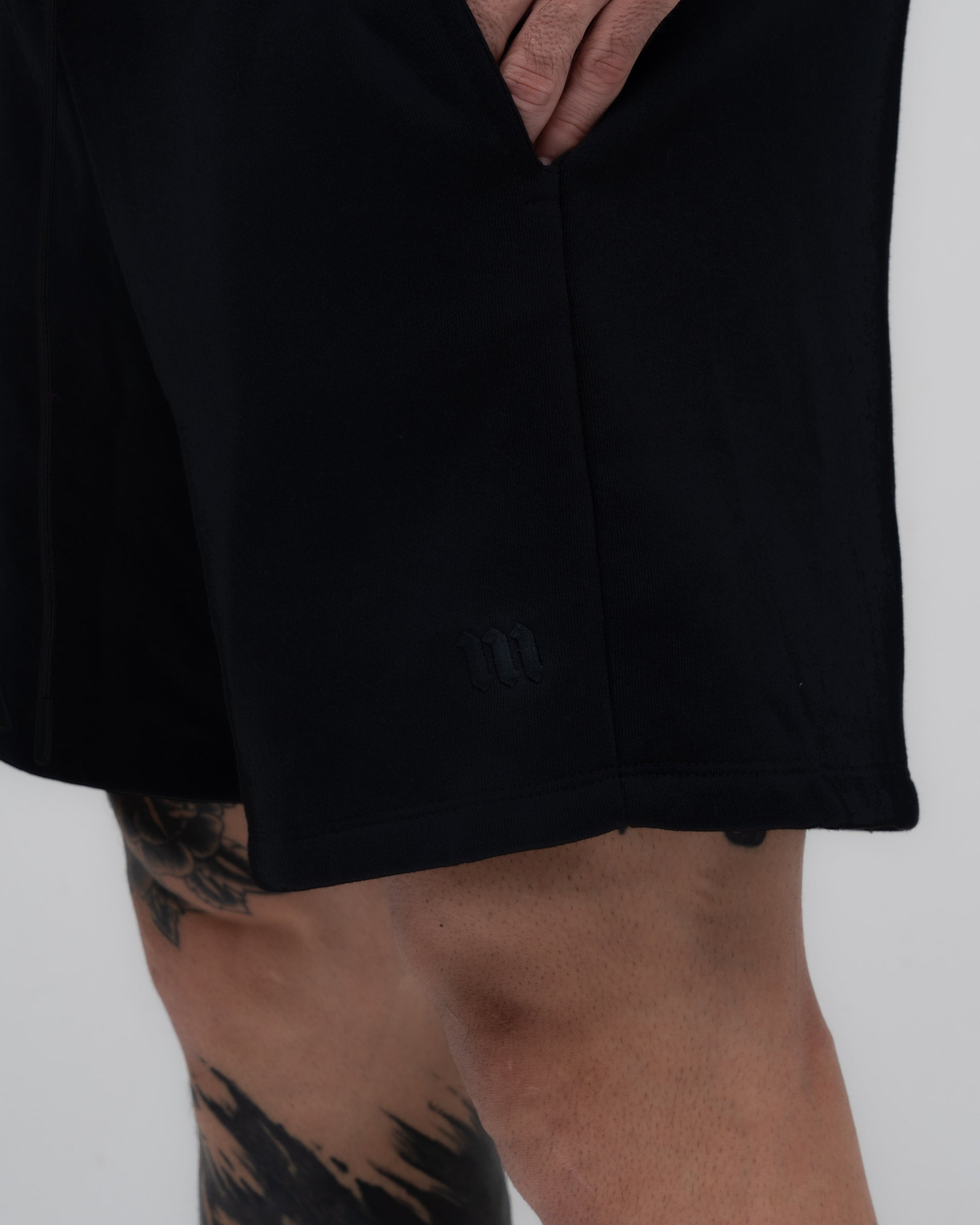 Bermuda de Moletom Mith Nation Logo Preto