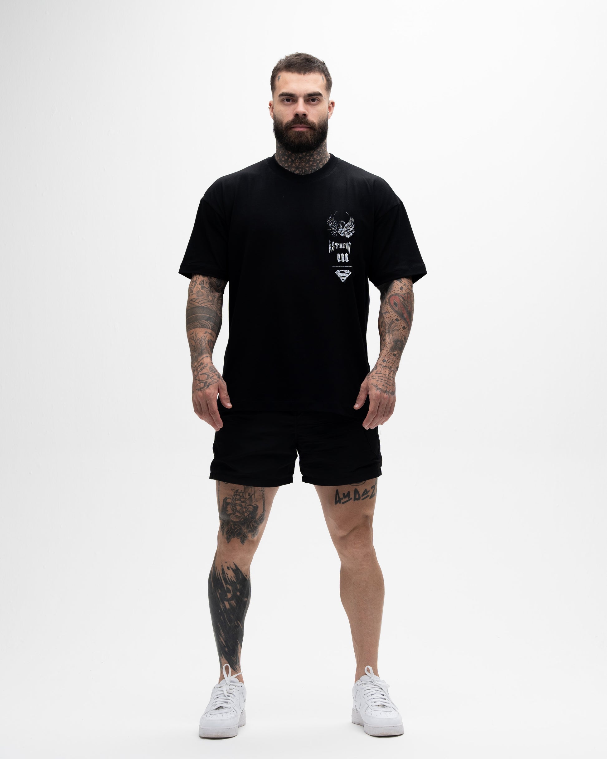 Camiseta Oversized Treino Mith X Superman Jump Preto