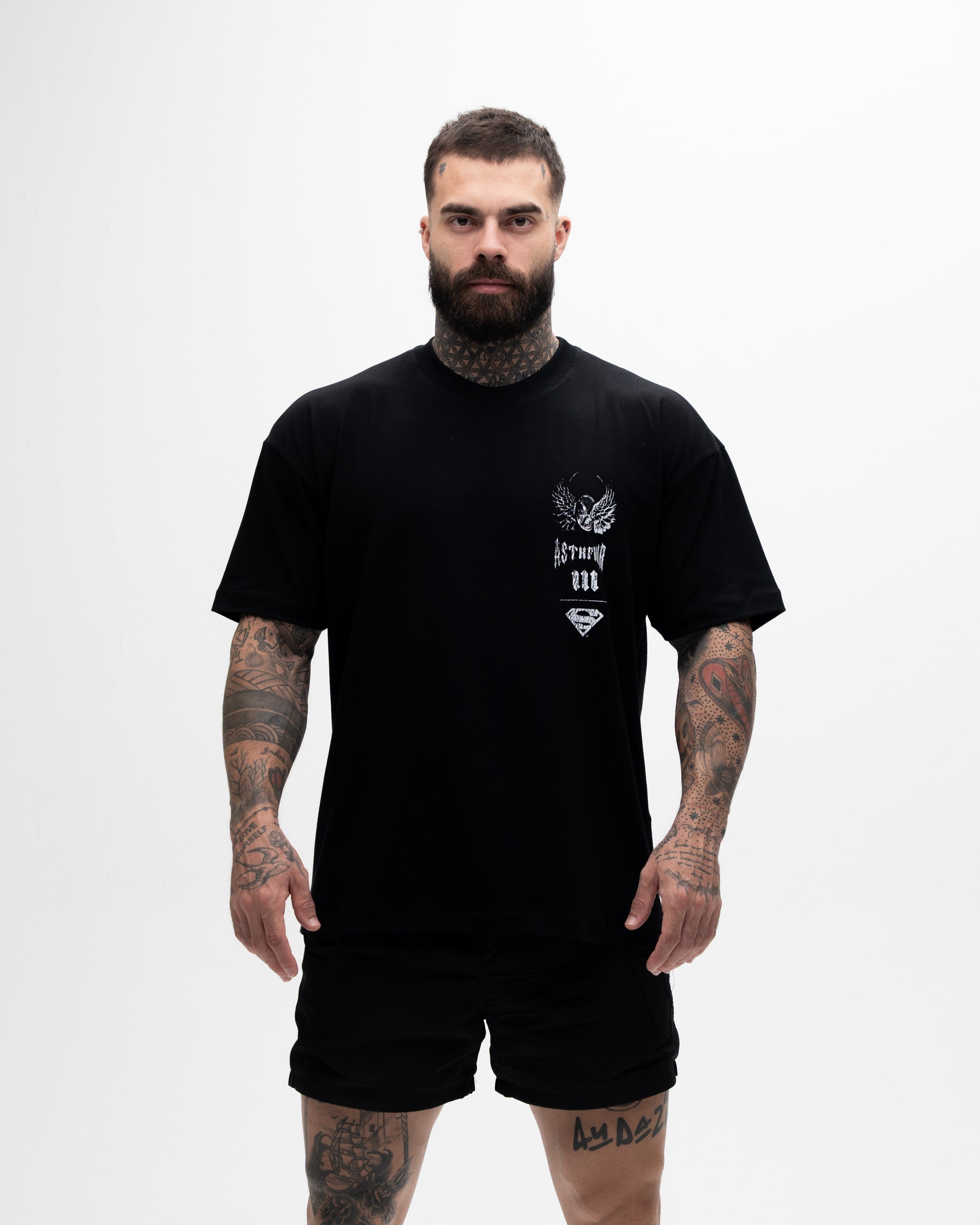Camiseta Oversized Treino Mith X Superman Jump Preto