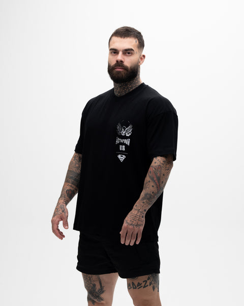 Camiseta <strong>Oversized Treino </strong>Mith X Superman Jump Preto