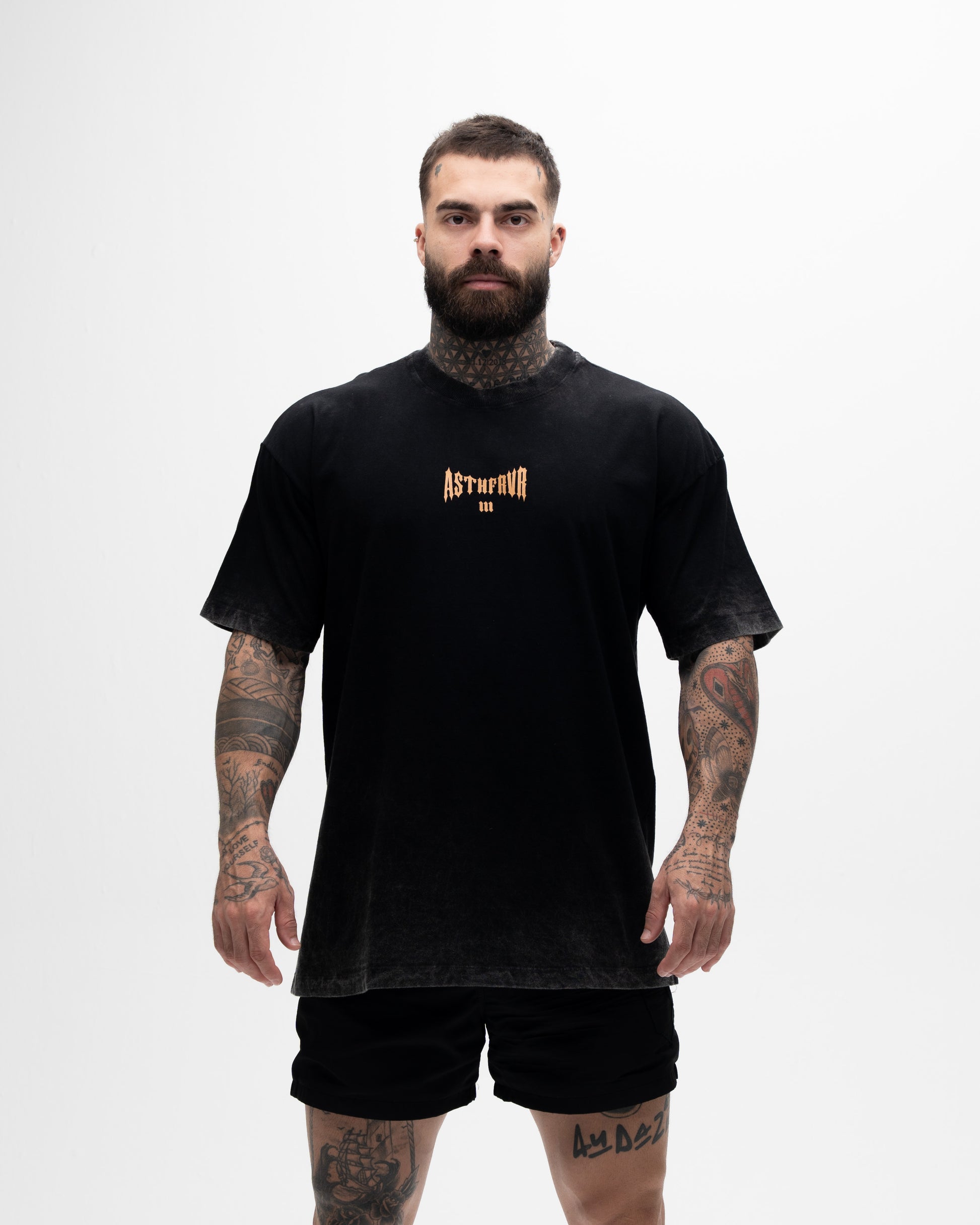 Camiseta <strong>Oversized Estonada Premium </strong>Mith X Superman Aesthetics Forever Preto