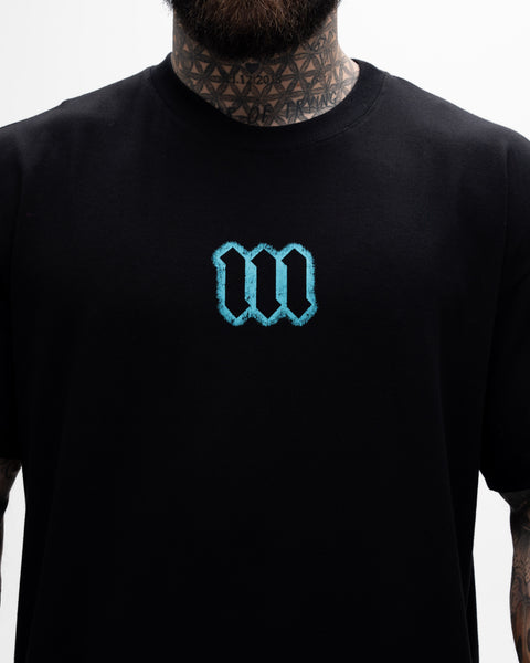 Camiseta <strong>Oversized Treino </strong>Mith X Superman Space Logo Preto