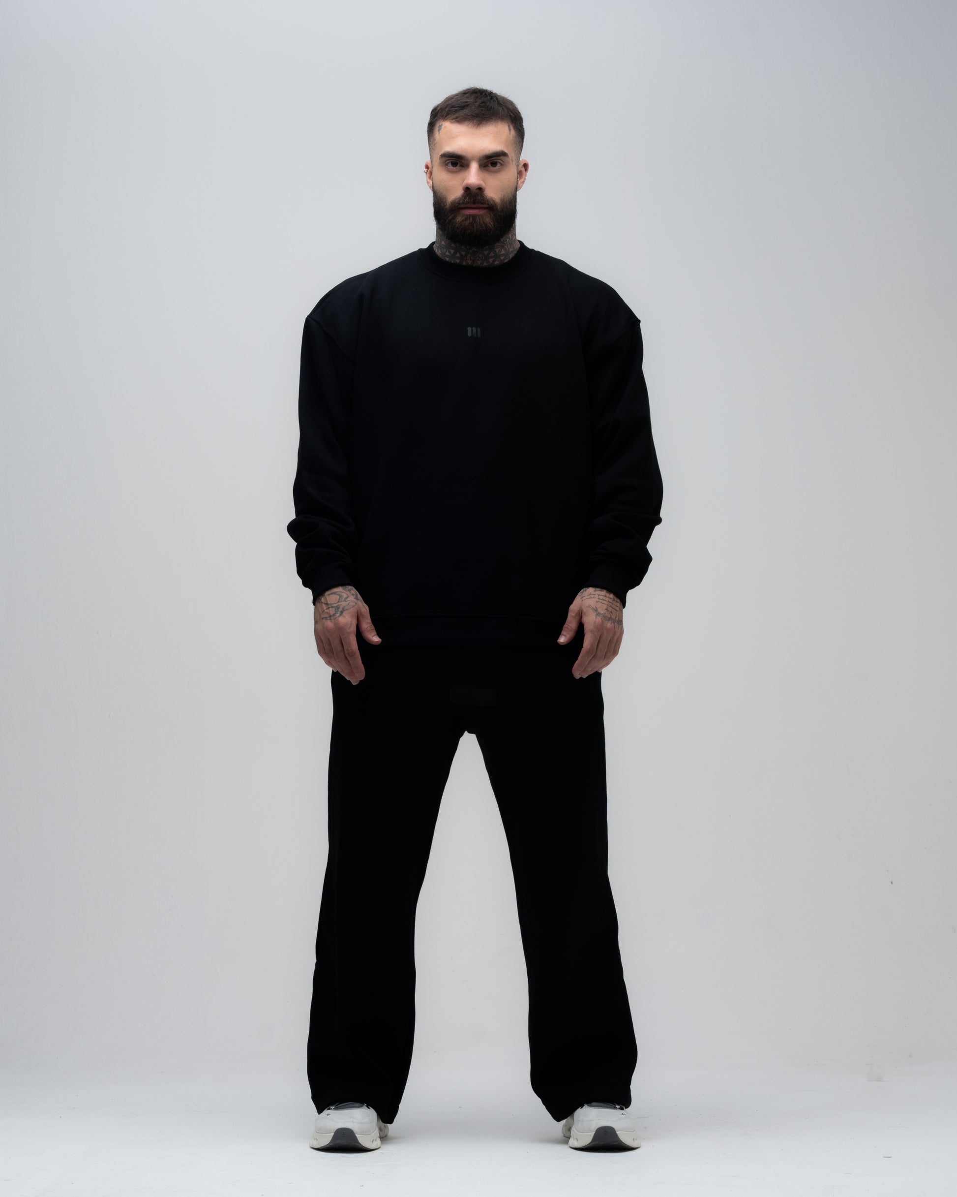 Blusa de Moletom Gola Careca Mith Nation Preto