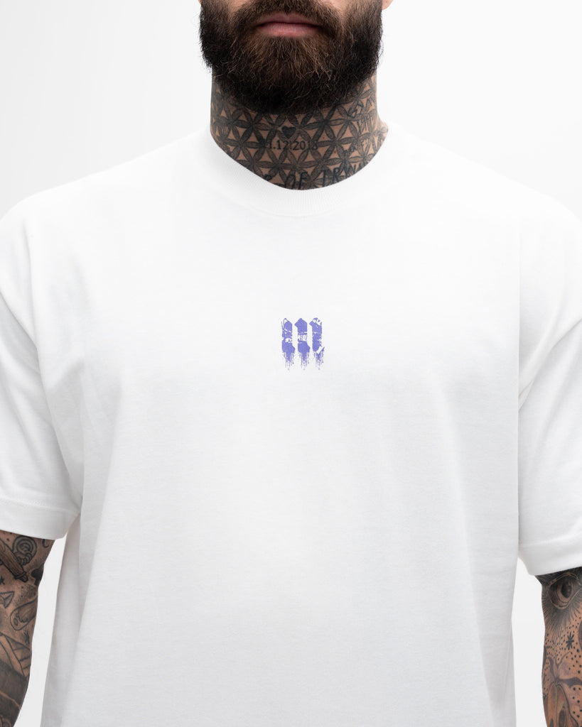 Camiseta <strong>Oversized Heavy </strong>Mith X Superman Paint Logo Off White