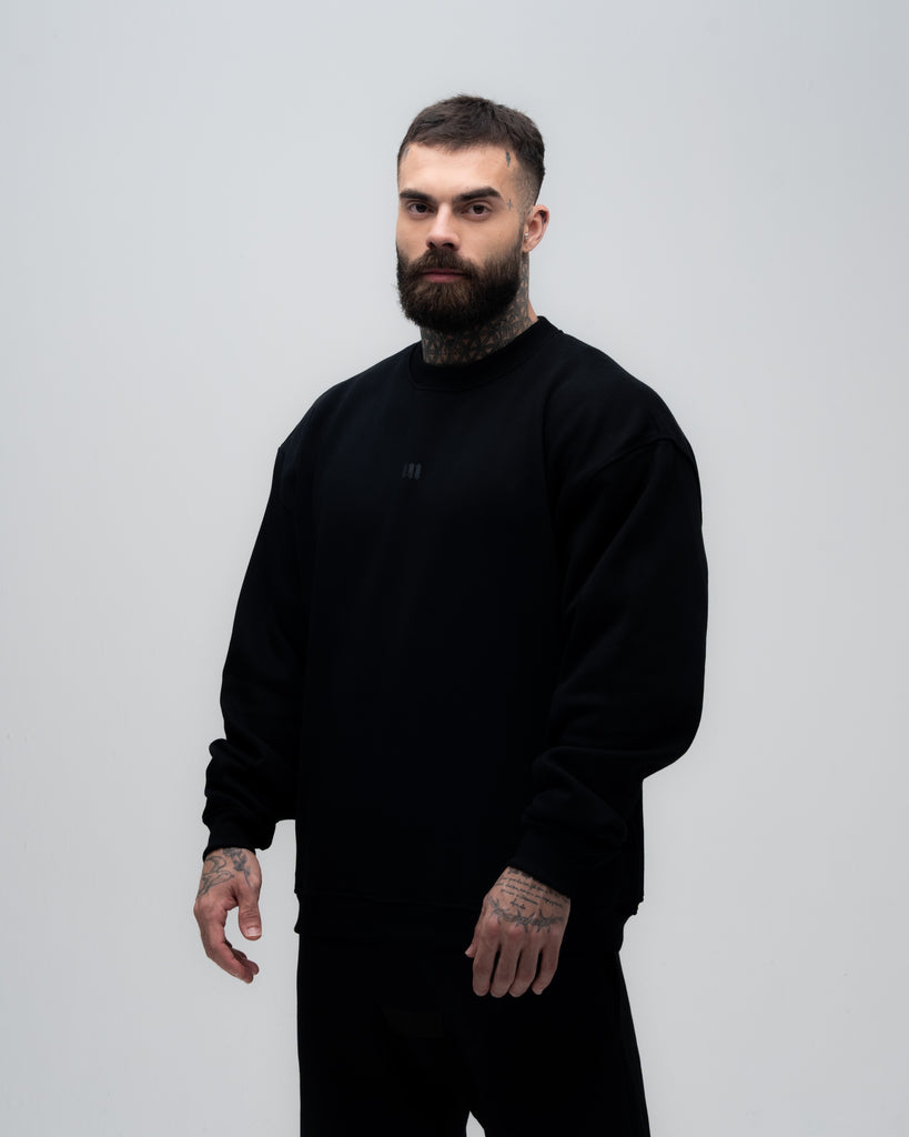 Blusa de Moletom Gola Careca Mith Nation Preto