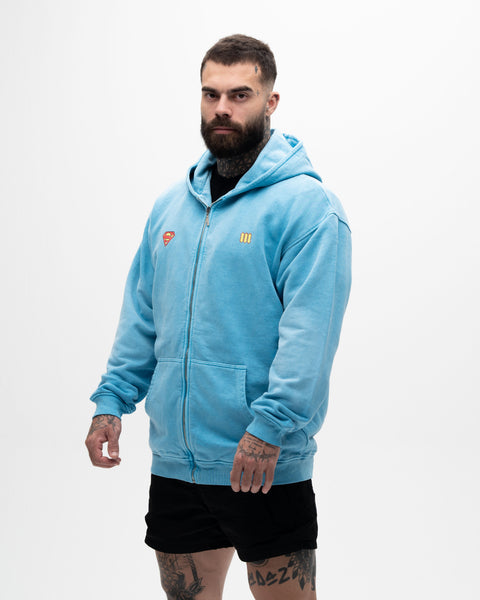 Jaqueta de <strong>Moletom Jateada </strong>Mith X Superman Azul