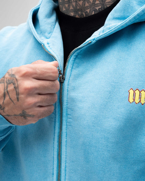 Jaqueta de <strong>Moletom Jateada </strong>Mith X Superman Azul