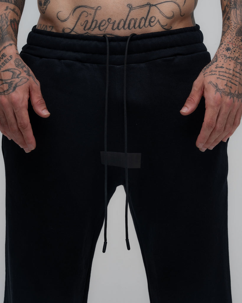 Calça de Moletom Oversized Mith Nation Label Preto