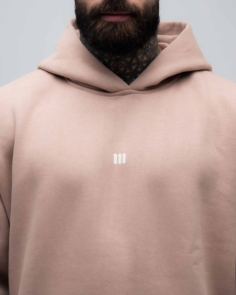 Blusa de Moletom Oversized Capuz Mith Nation Bege