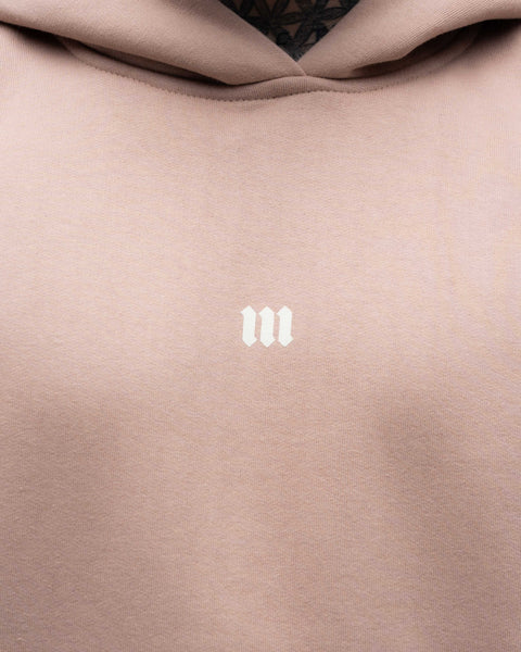 Blusa de Moletom Oversized Capuz Mith Nation Bege