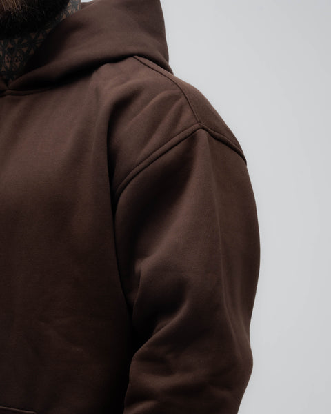 Blusa de Moletom Oversized Capuz Mith Nation Marrom