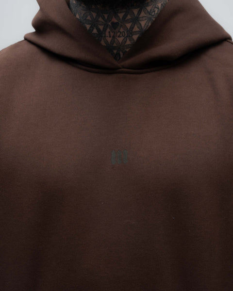 Blusa de Moletom Oversized Capuz Mith Nation Marrom