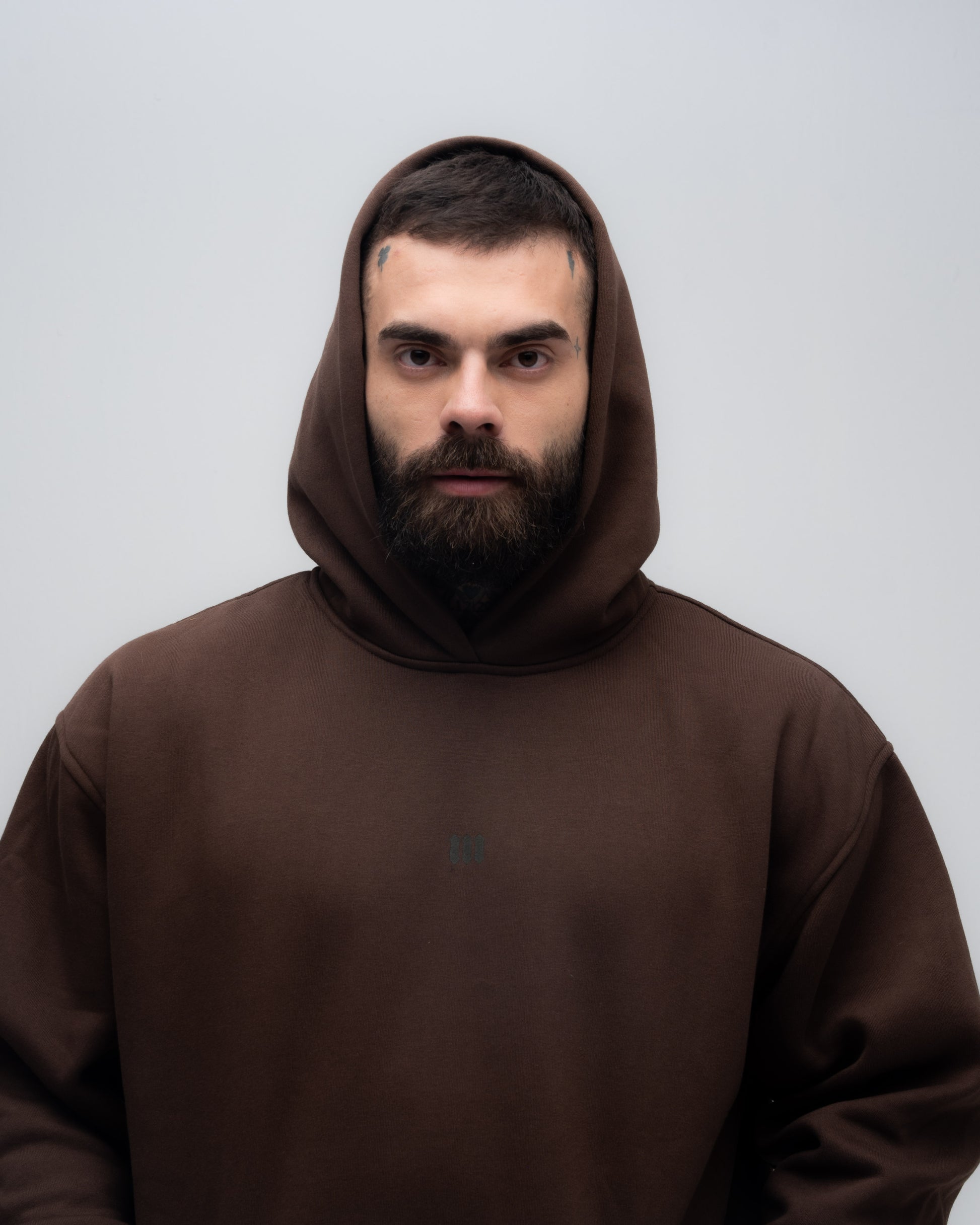 Blusa de Moletom Oversized Capuz Mith Nation Marrom