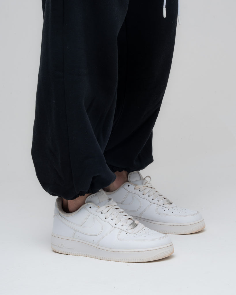 Calça de Moletom Oversized Mith Nation Logo Preto