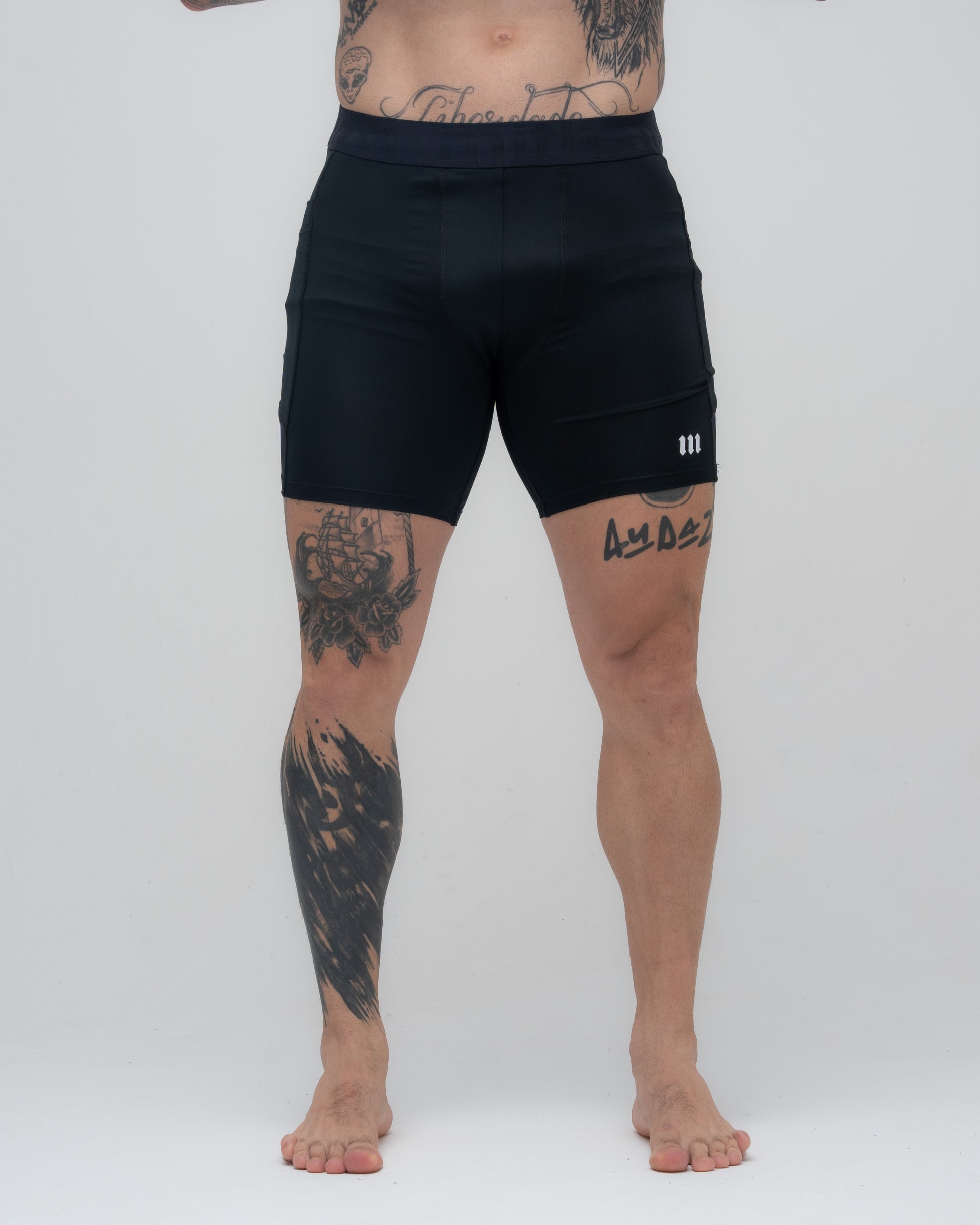 Shorts Legging Compressão Mith Nation Pro Preto