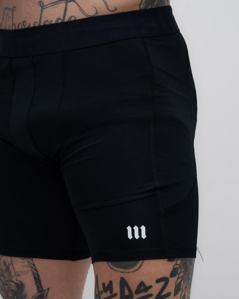 Shorts Legging Compressão Mith Nation Pro Preto