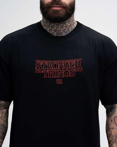 Camiseta <strong>Oversized Treino</strong> Mith Stronger Things Preto