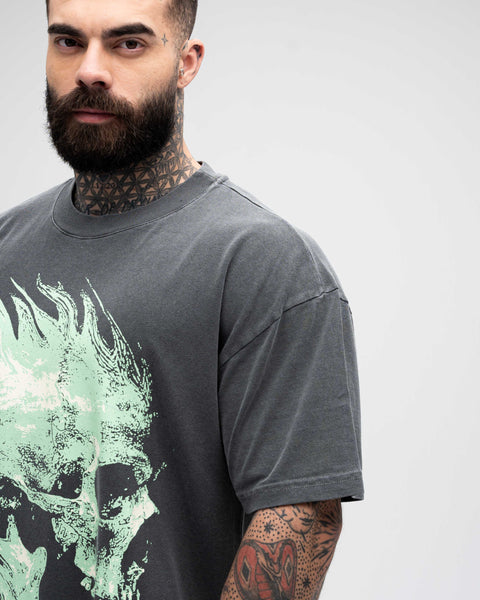 Camiseta Oversized Estonada Mith Under Dogs Preto