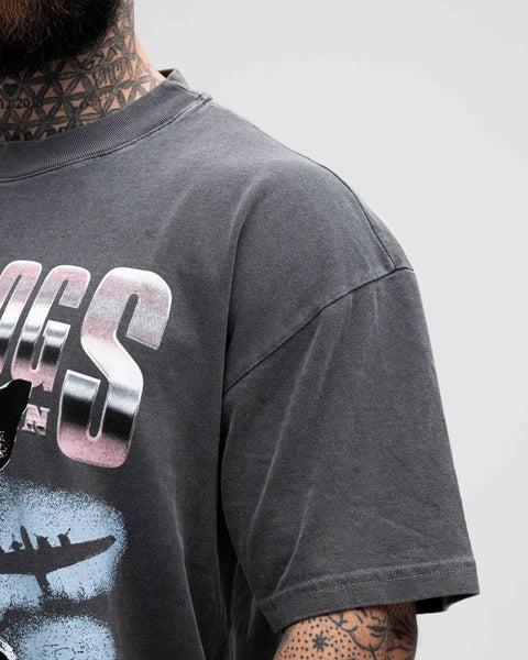 Camiseta Oversized Estonada Mith Wardogs Preto