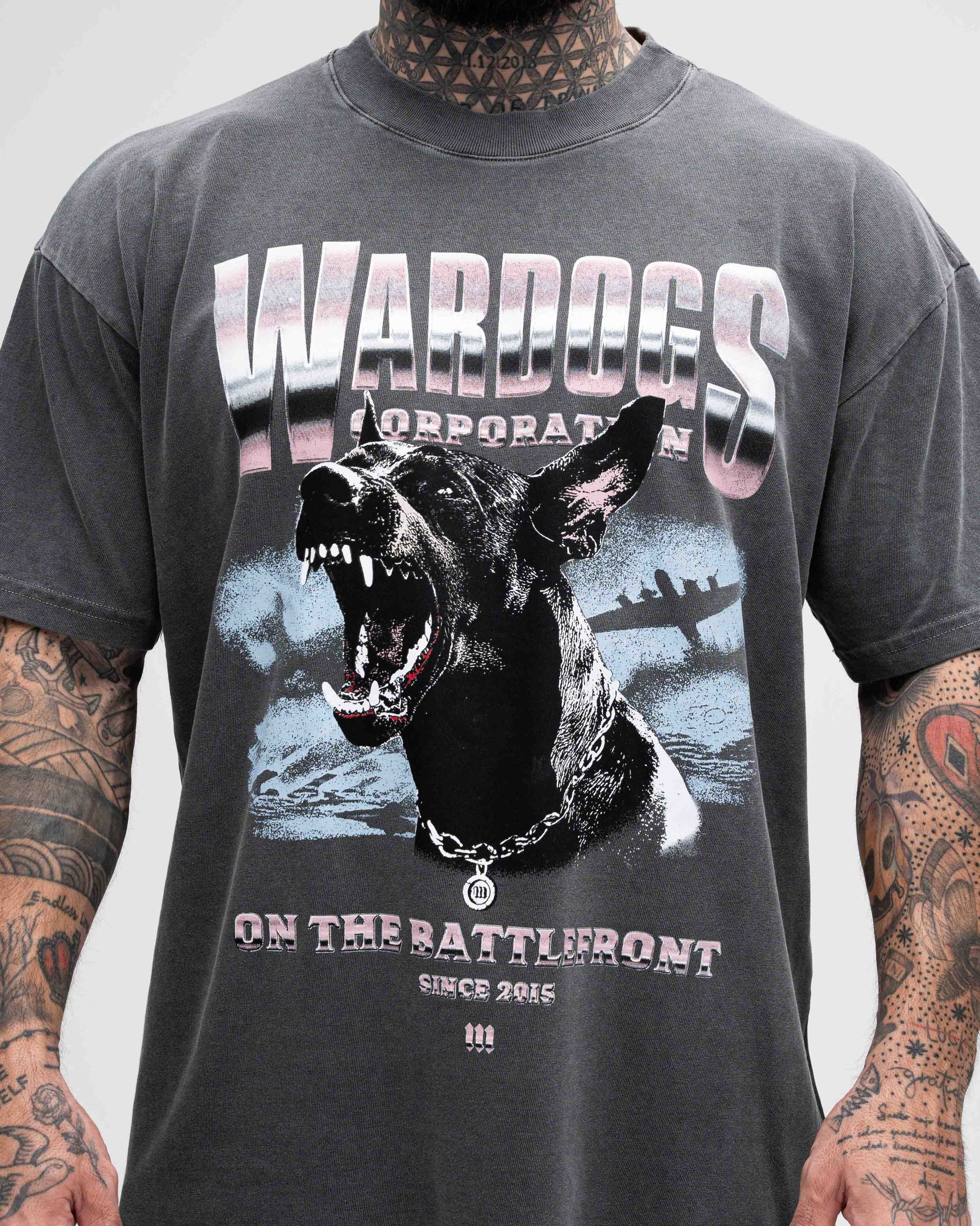 Camiseta Oversized Estonada Mith Wardogs Preto