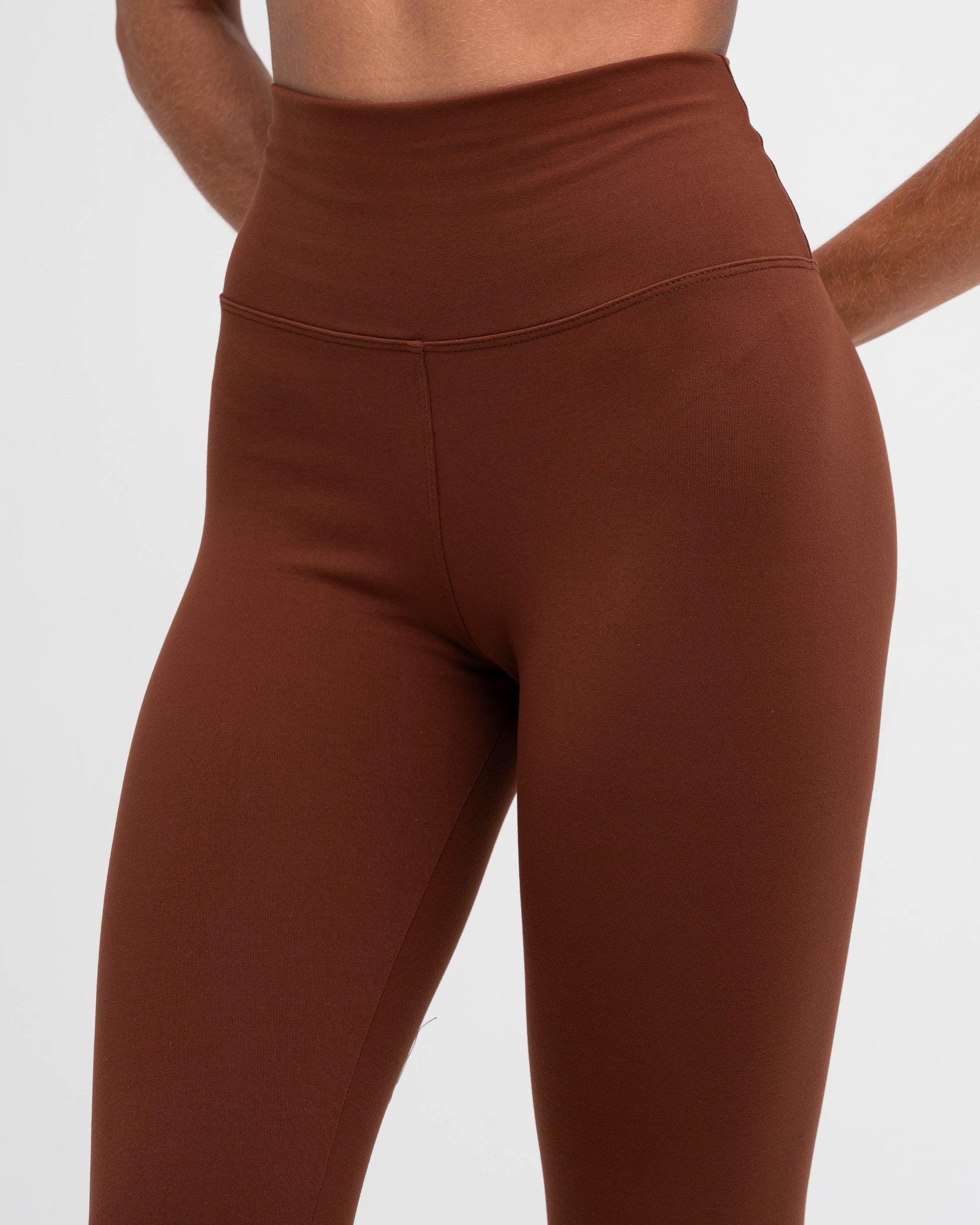 Legging Feminino Cós Alto Training Club Marrom