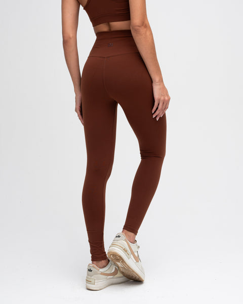 Legging Feminino Cós Alto Training Club Marrom