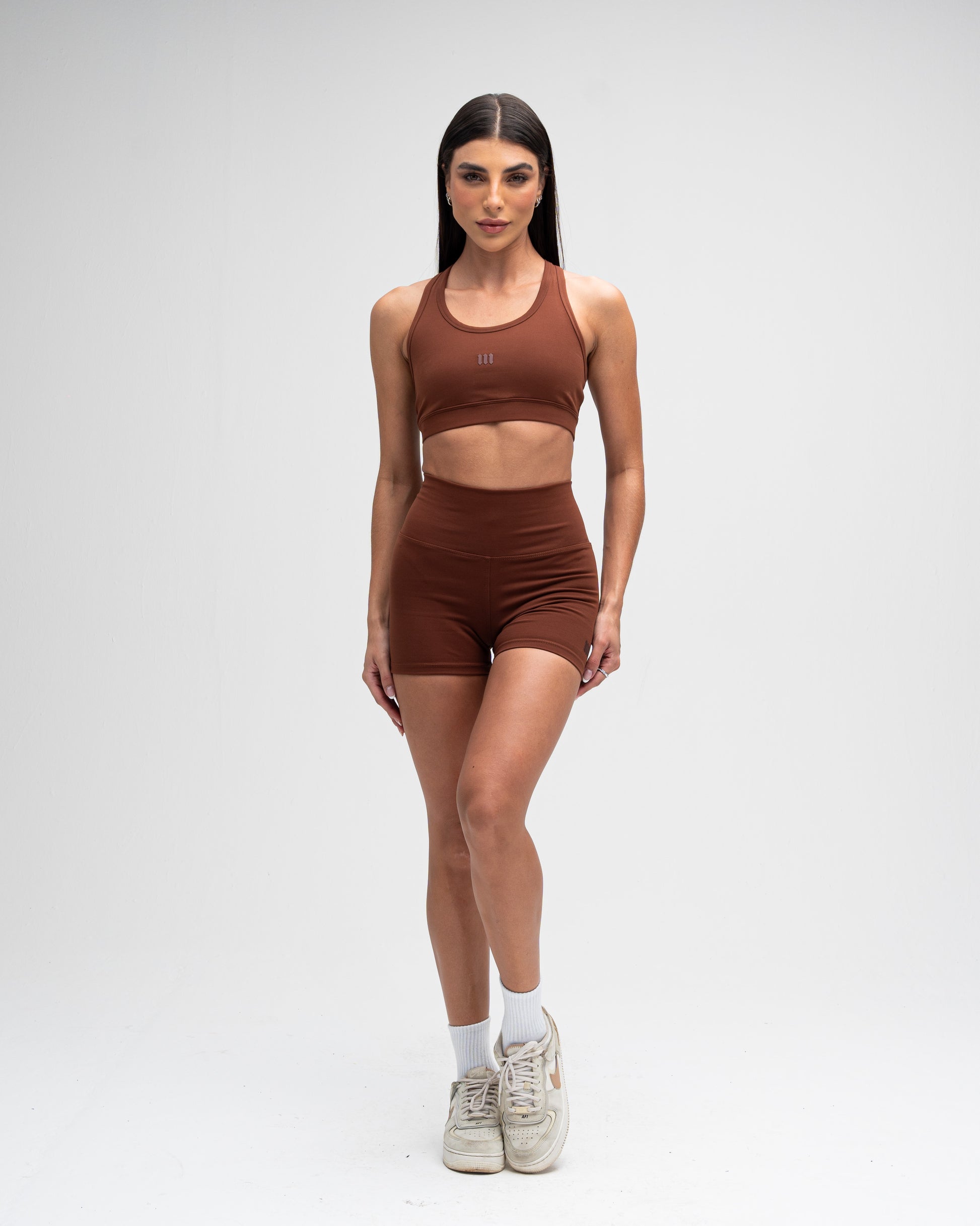 Shorts Legging Mith Training Club Marrom