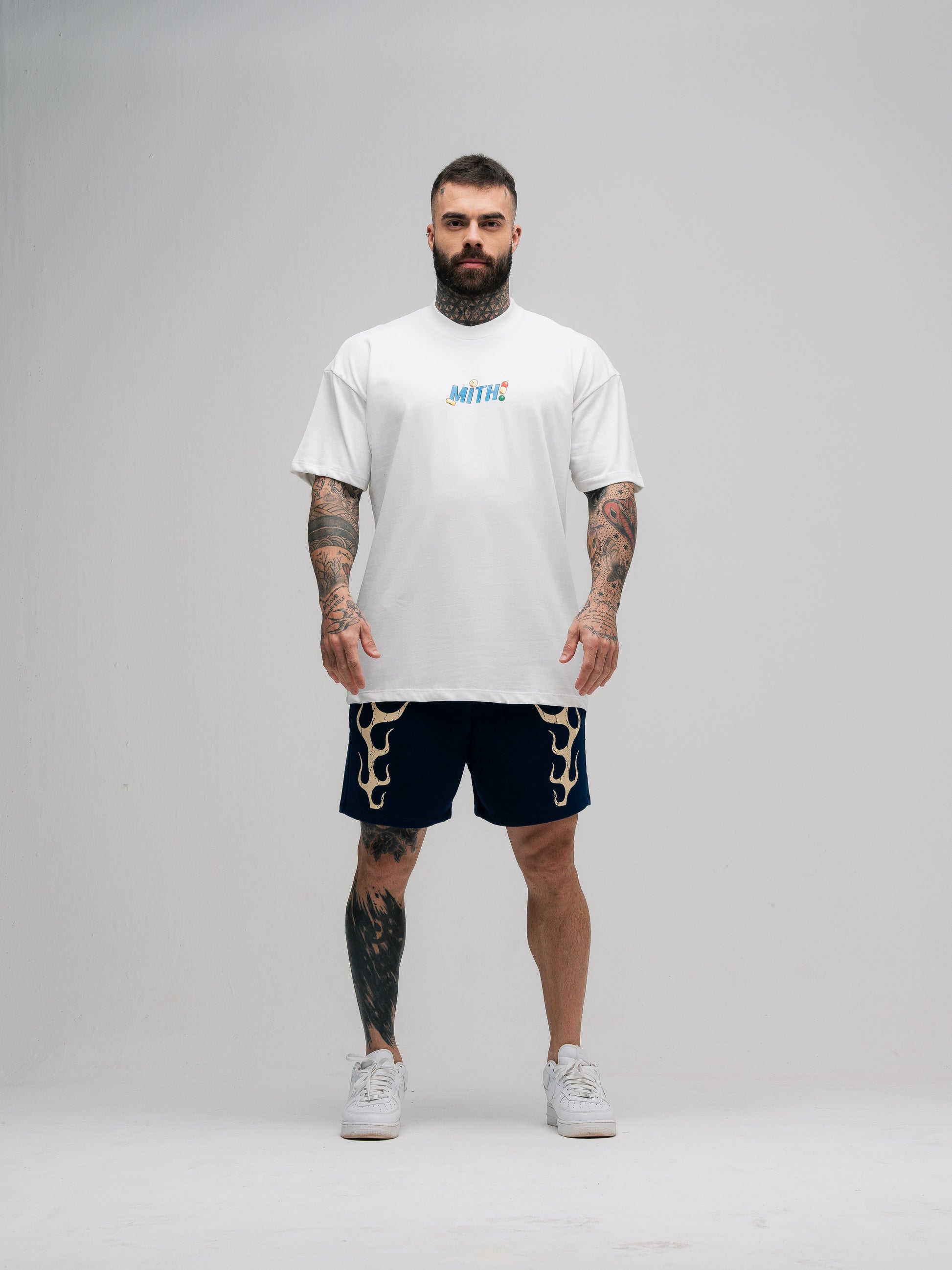 Camiseta Oversized Mith Comam Frutas Kit Off White