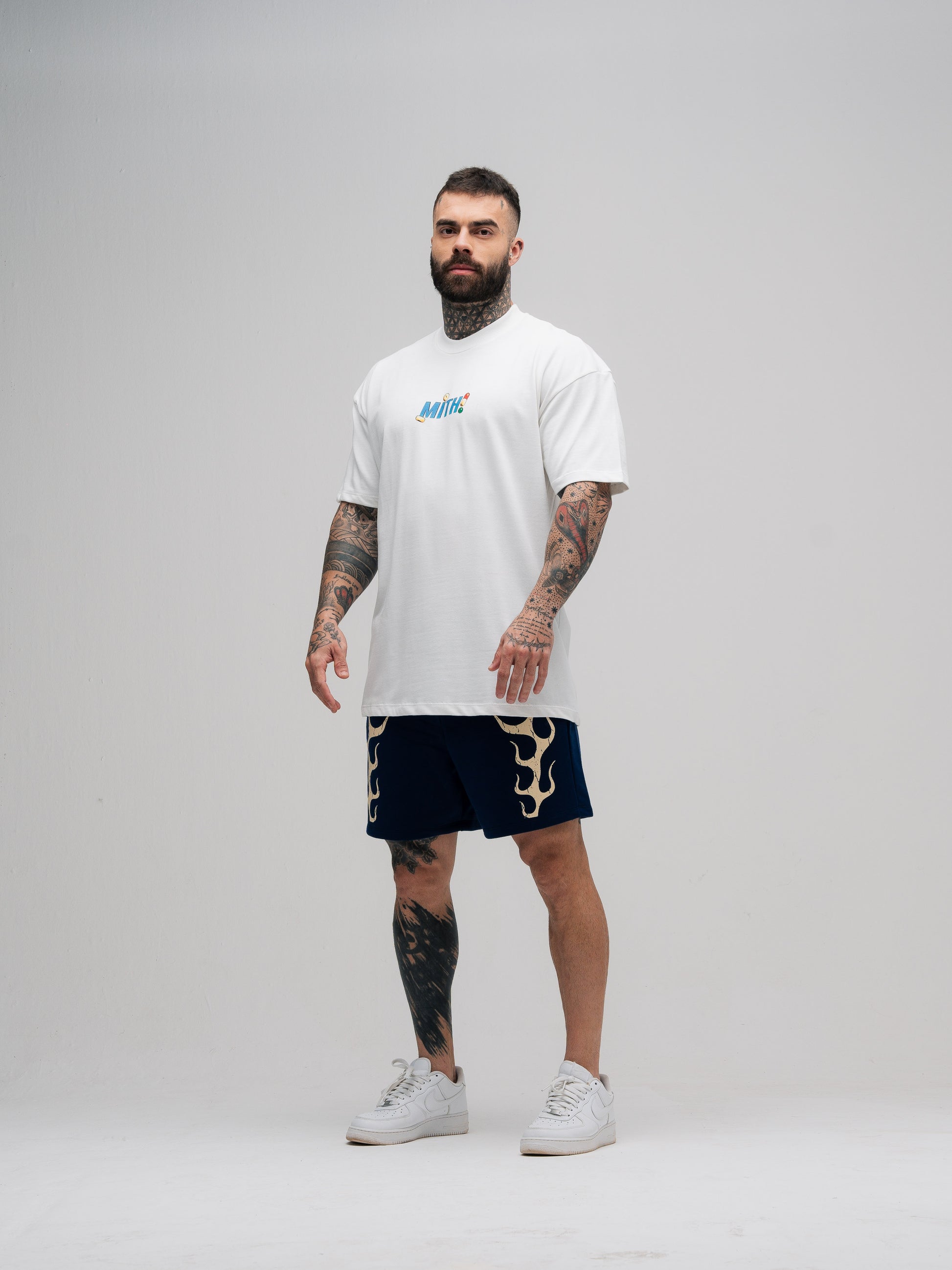 Camiseta Oversized Mith Comam Frutas Kit Off White