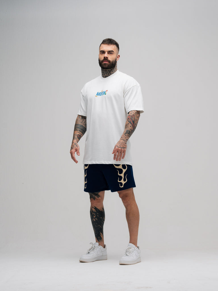 Camiseta Oversized Mith Comam Frutas Kit Off White