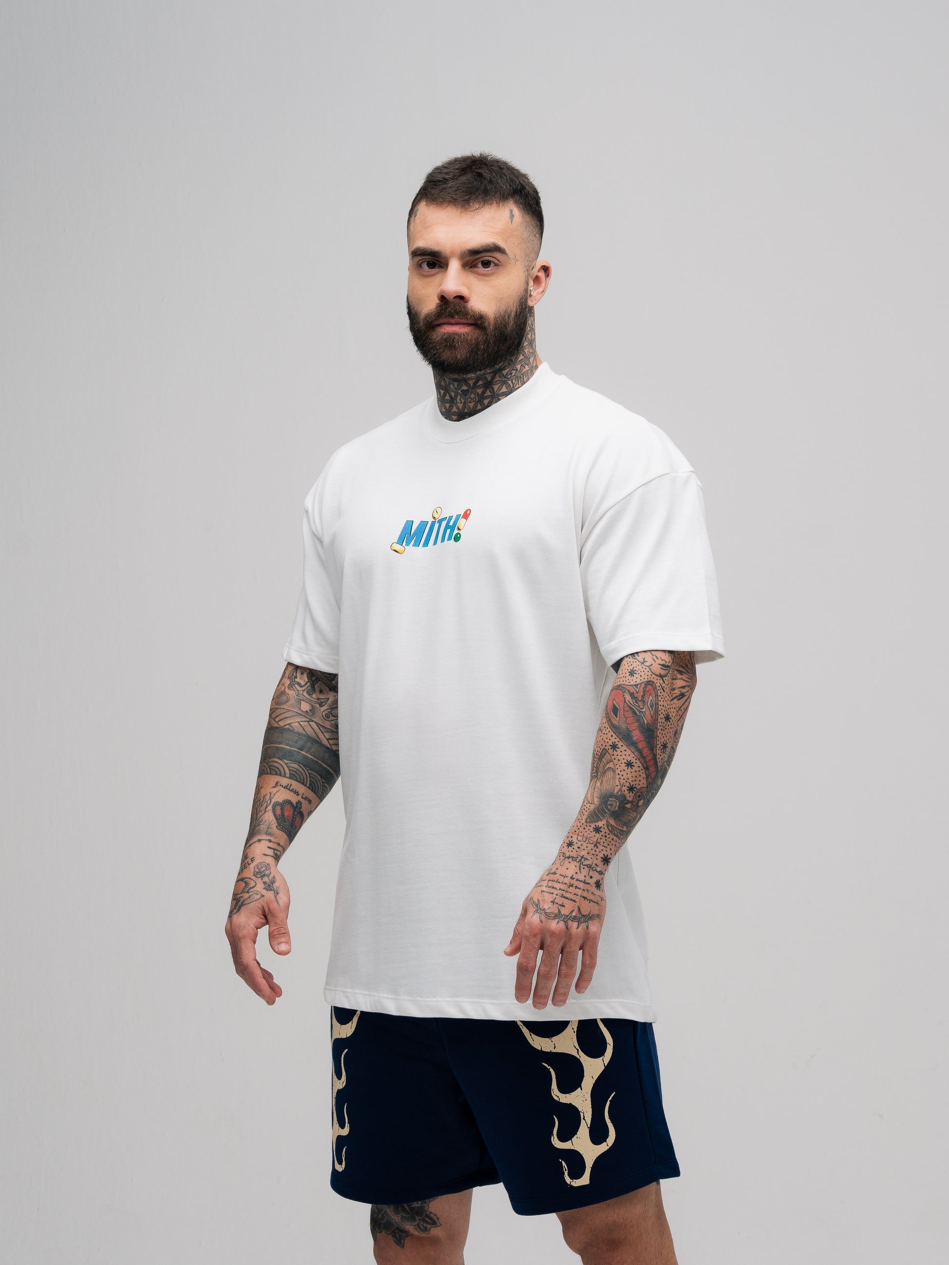 Camiseta Oversized Mith Comam Frutas Kit Off White