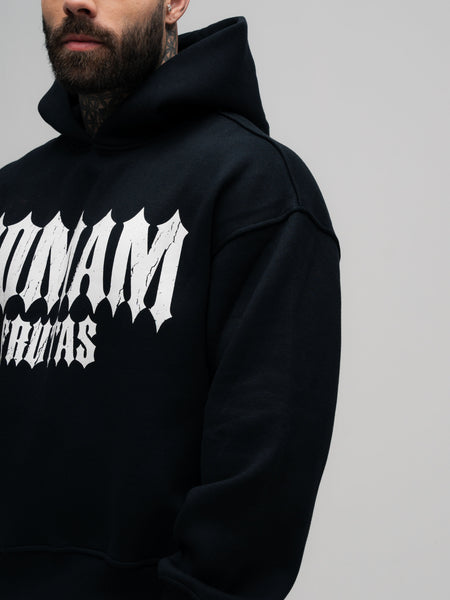 Blusa de Moletom Box Mith Mith Comam Frutas Flames Preto