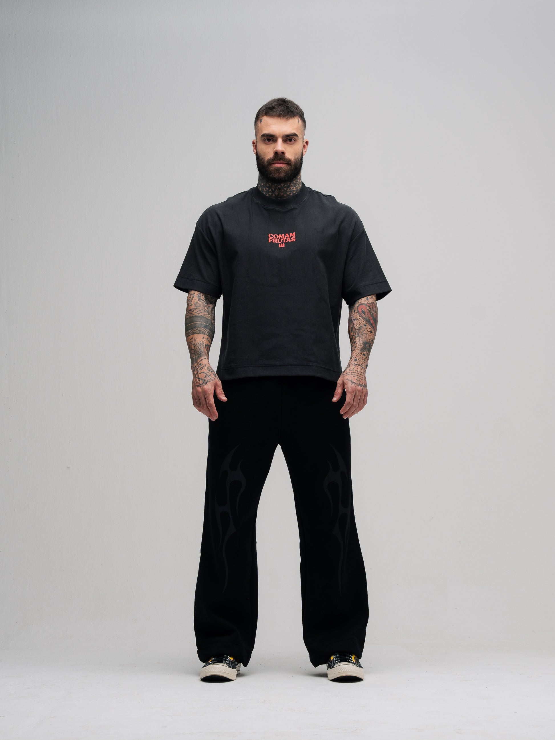 Camiseta Box Mith Comam Frutas Pizza Shop Chumbo