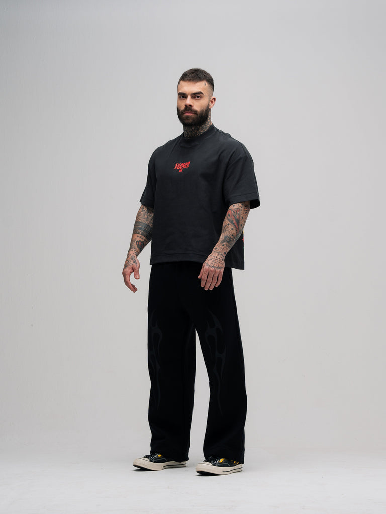 Camiseta Box Mith Comam Frutas Pizza Shop Chumbo