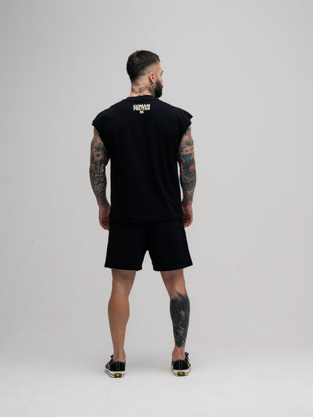 Regata Oversized Box Mith Comam Frutas Pizza Shop Preto