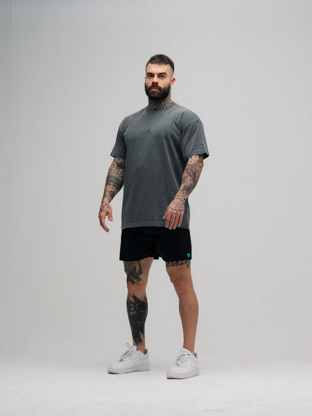 Camiseta Oversized Estonada Puff Mith Nation Preto