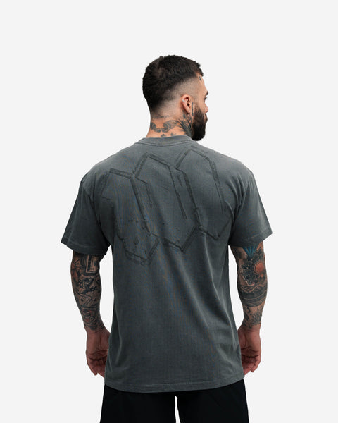 Camiseta Oversized Estonada Puff Mith Nation Preto