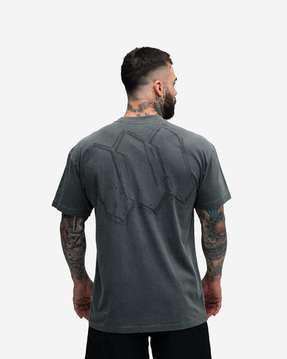 Camiseta Oversized Estonada Puff Mith Nation Preto