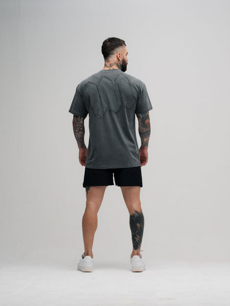 Camiseta Oversized Estonada Puff Mith Nation Preto