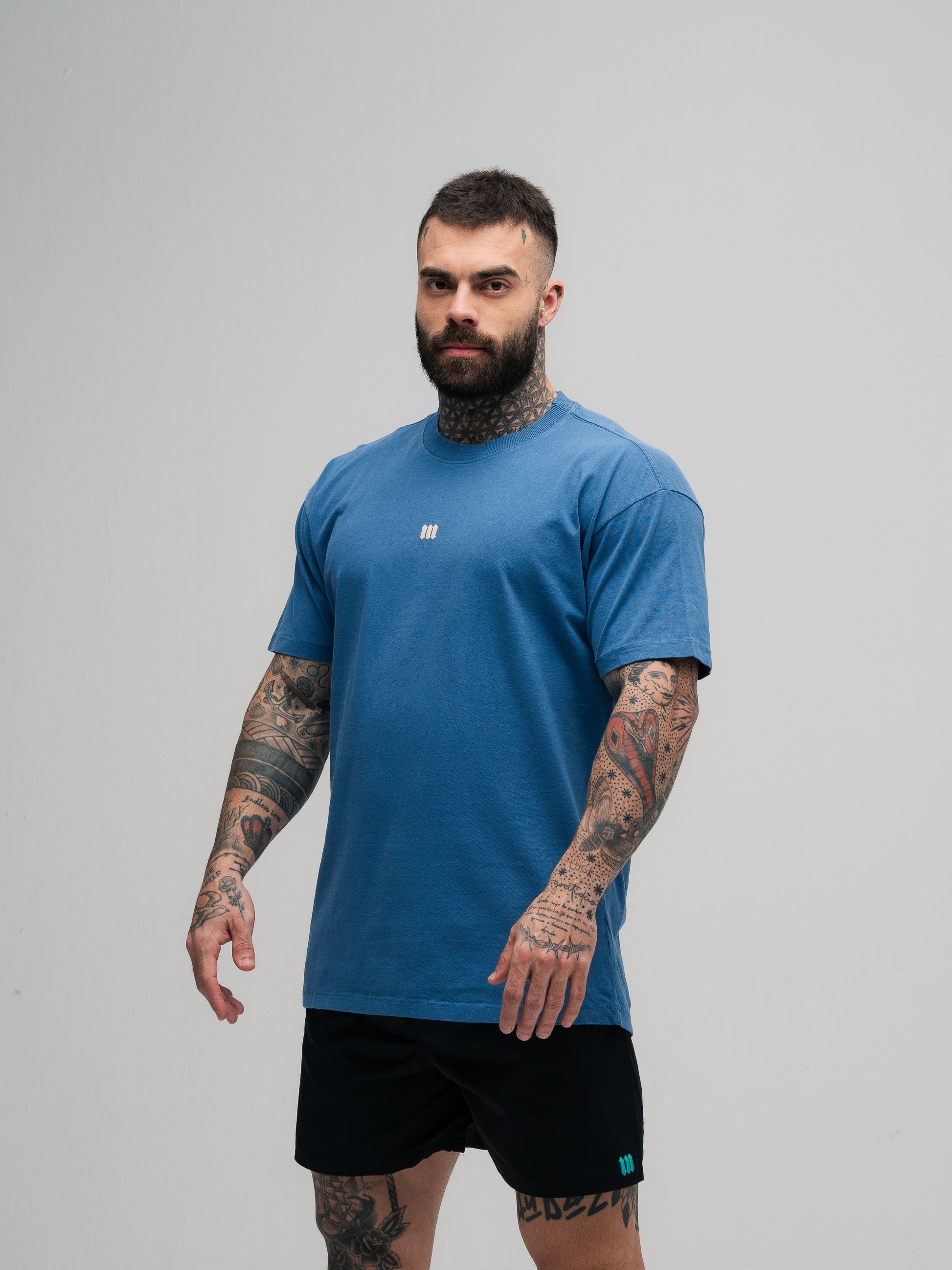 Camiseta Oversized Estonada Puff Mith Nation Marinho