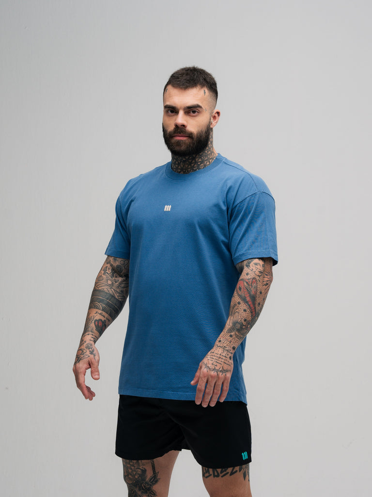 Camiseta Oversized Estonada Puff Mith Nation Marinho