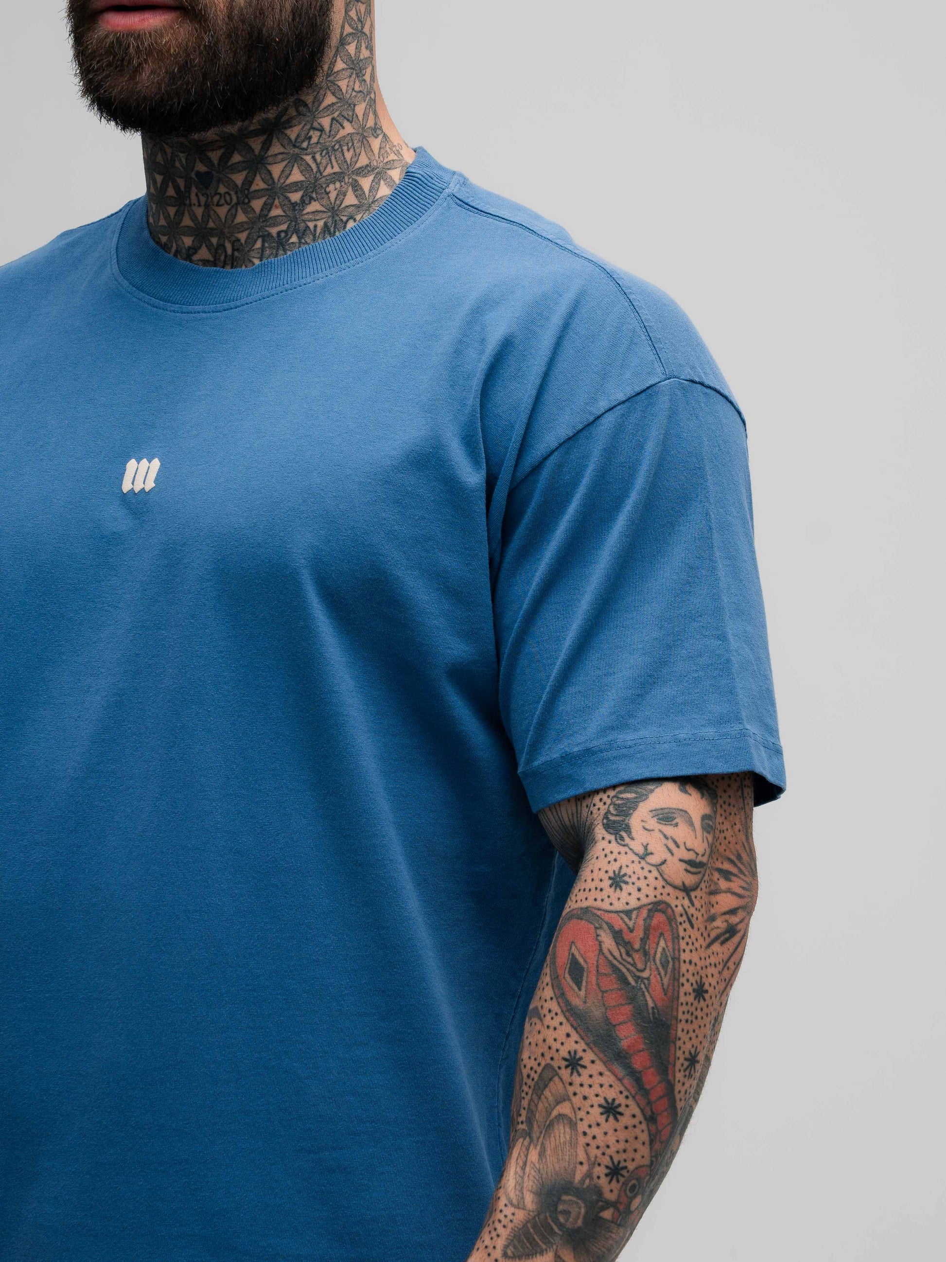 Camiseta Oversized Estonada Puff Mith Nation Marinho