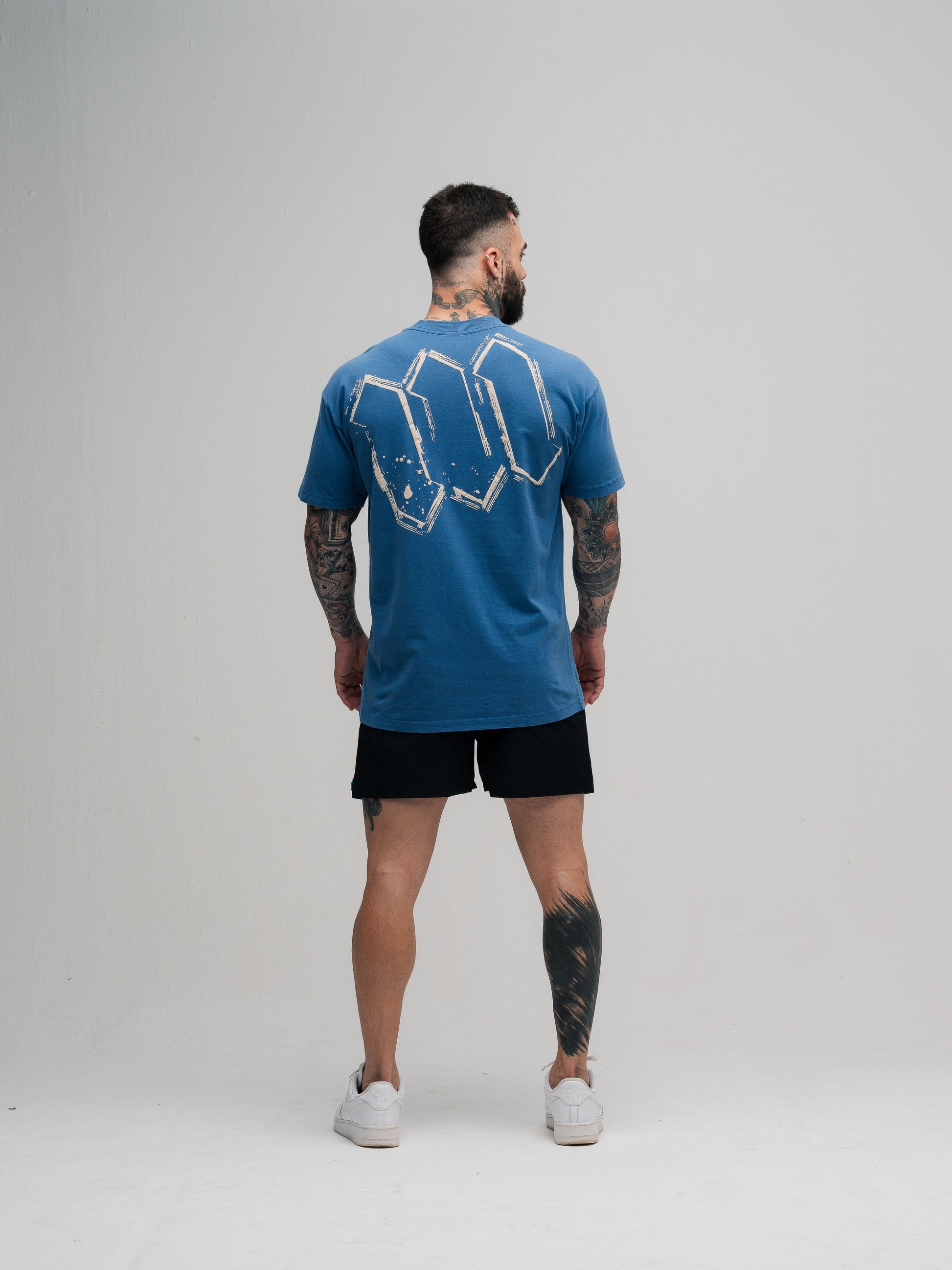Camiseta Oversized Estonada Puff Mith Nation Marinho