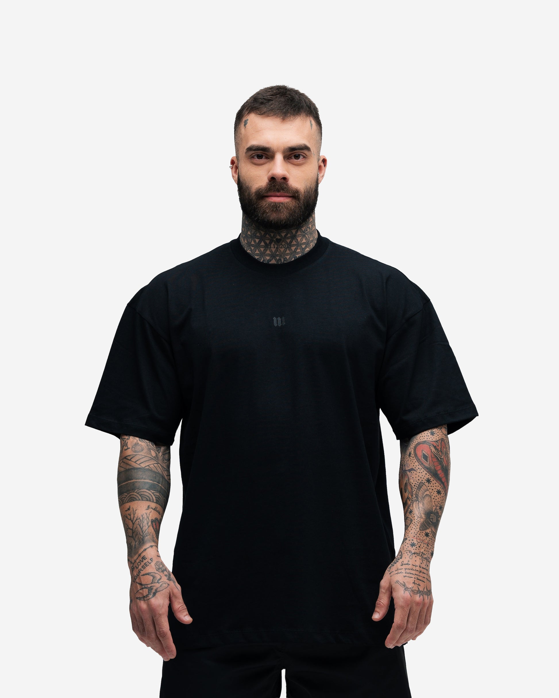 Camiseta Oversized Mith Nation Cubic Preto