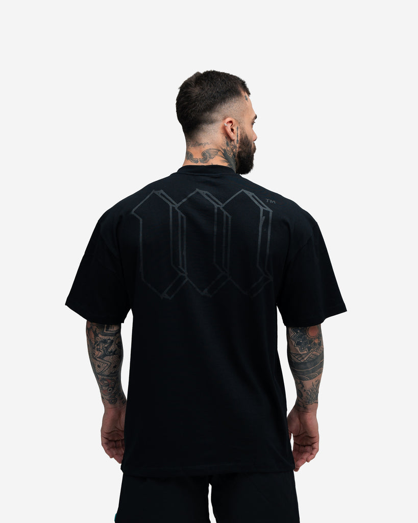 Camiseta Oversized Mith Nation Cubic Preto