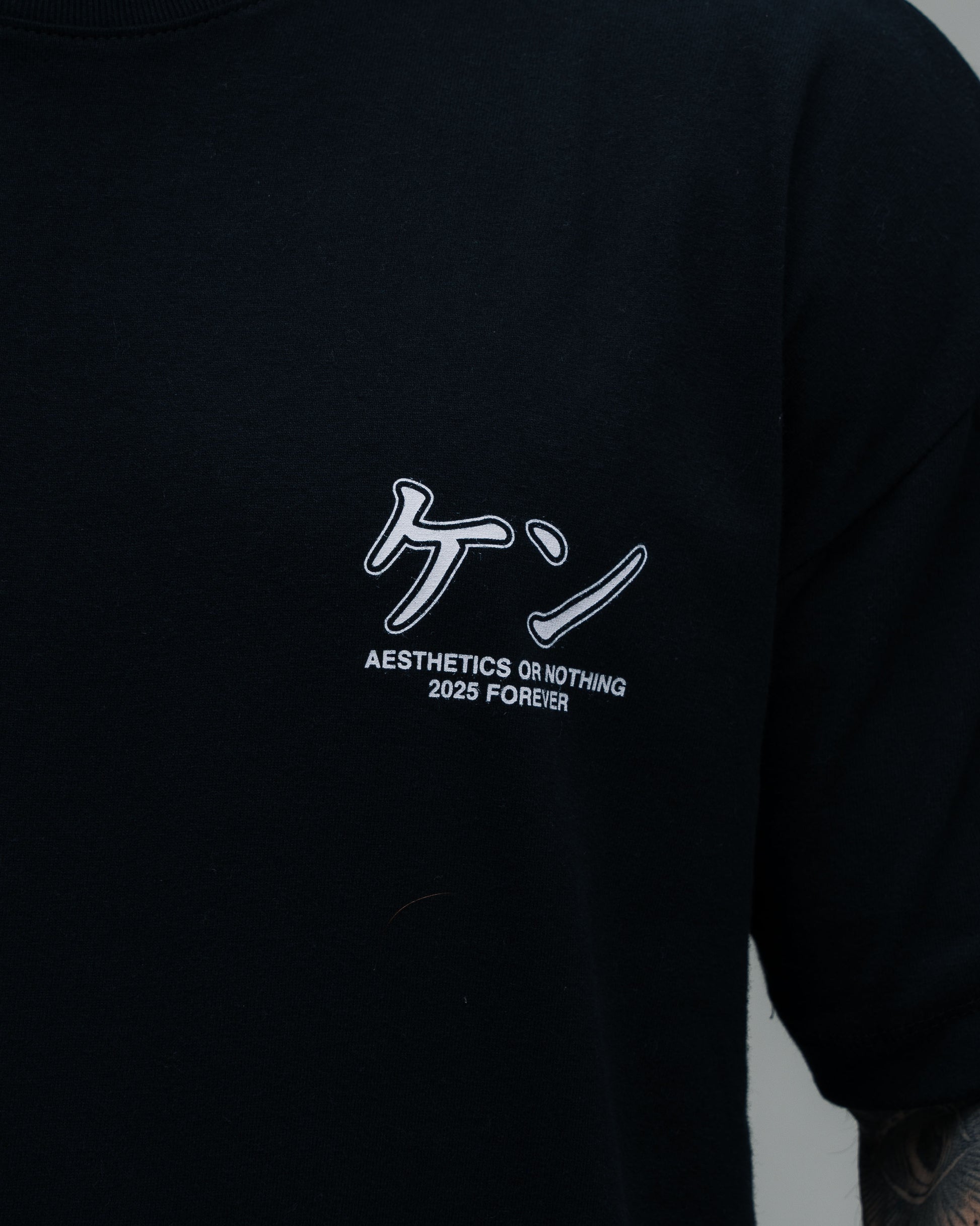 Camiseta Oversized Street Fighter Ken Preto