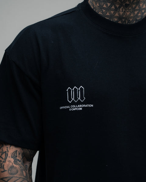 Camiseta Oversized Street Fighter Ken Preto