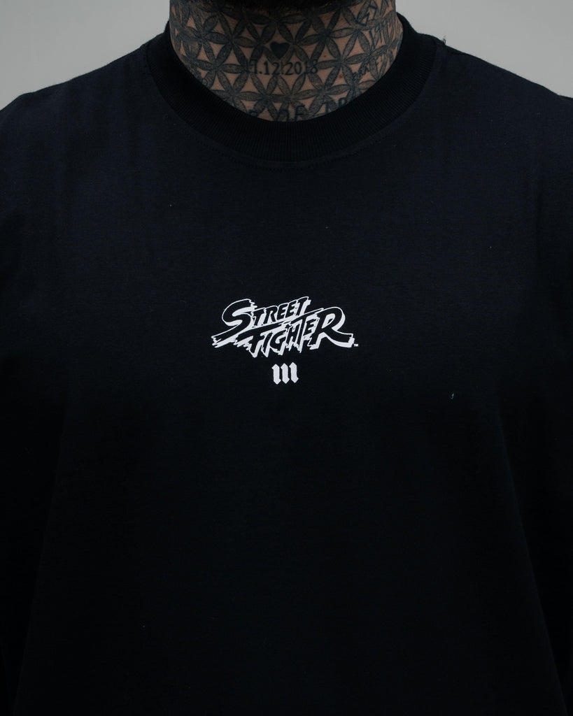 Camiseta Oversized Street Fighter Character Preto