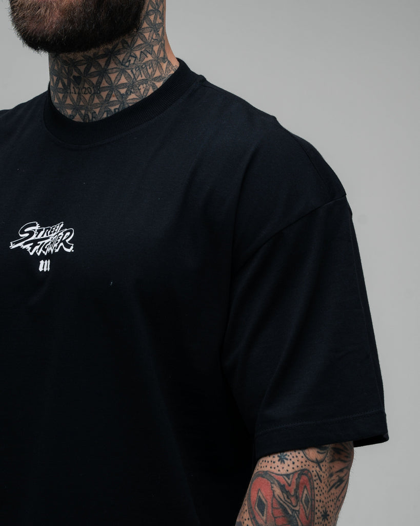 Camiseta Oversized Street Fighter Character Preto
